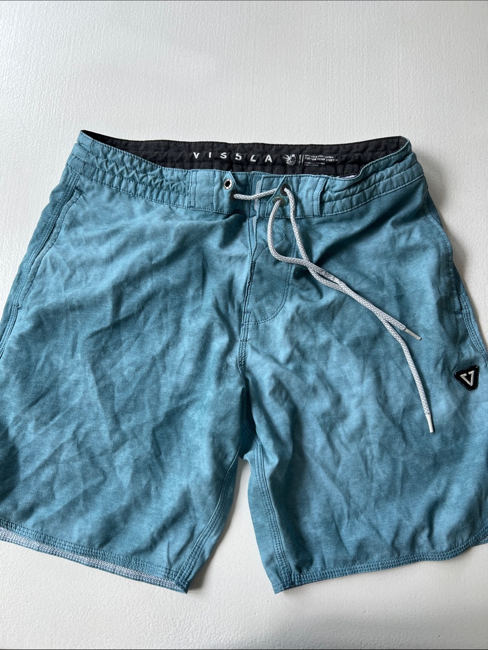 VISSLA Teal Blue Men’s Board Shorts